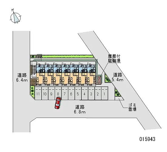 ★手数料０円★岐阜市領下５丁目　月極駐車場（LP）